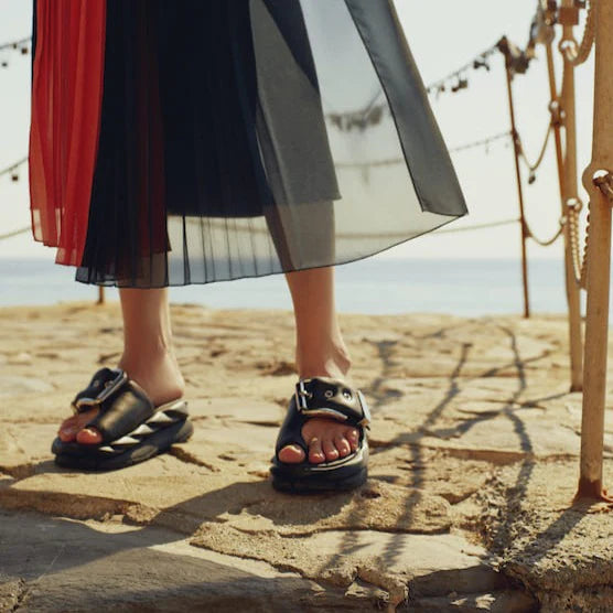 4CCCCEES | Женские сандалии | Мягкий сияющий чёрный | Чёрный