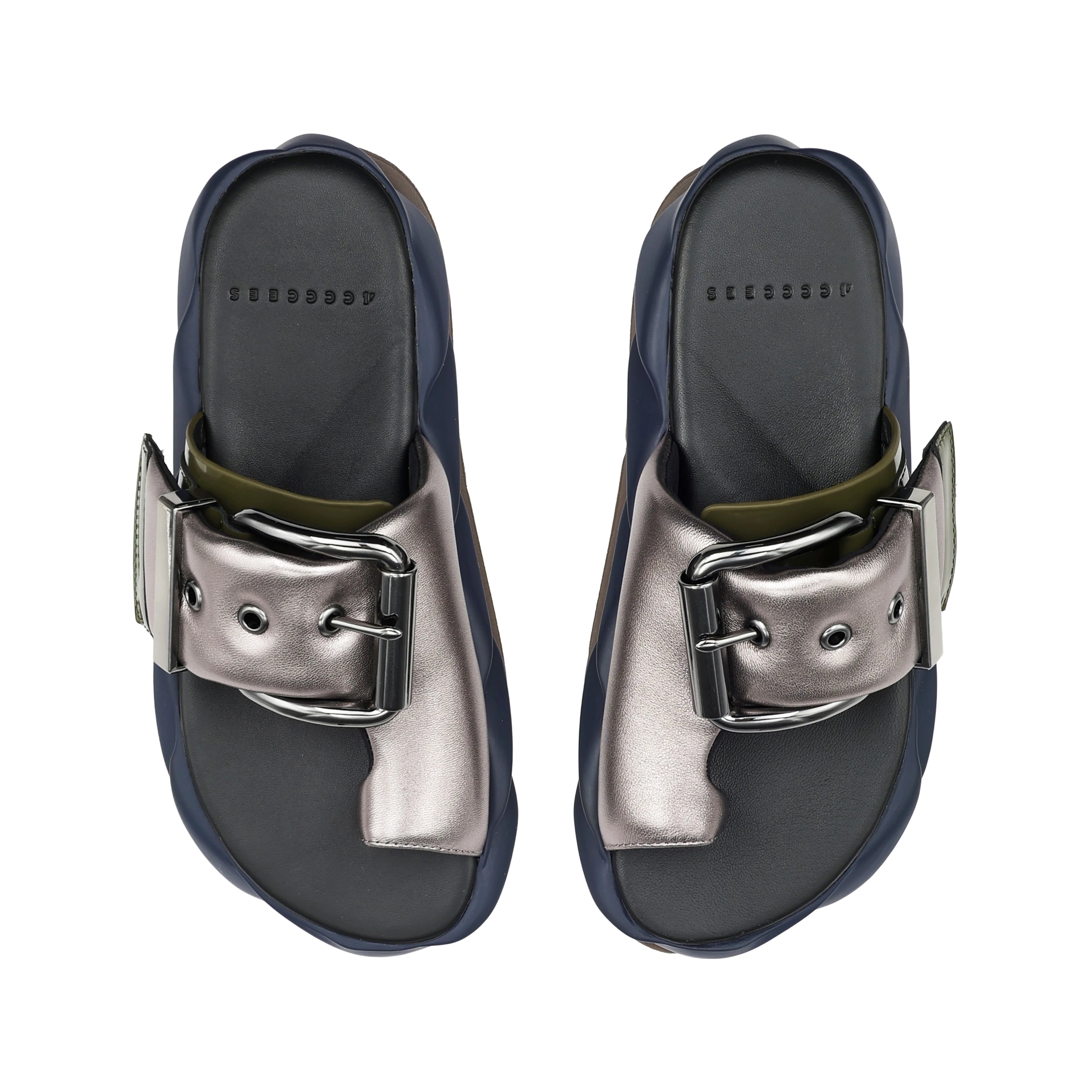 4CCCCEES | САНДАЛИИ | ЖЕНЩИНЫ | MELLOW GLOW GUN METAL | ВЕСНА ЛЕТО