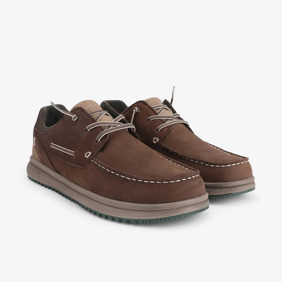 PITAS | MEN'S BOAT SHOES | JAVA | BROWN