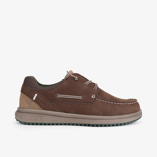 PITAS | MEN'S BOAT SHOES | JAVA | BROWN