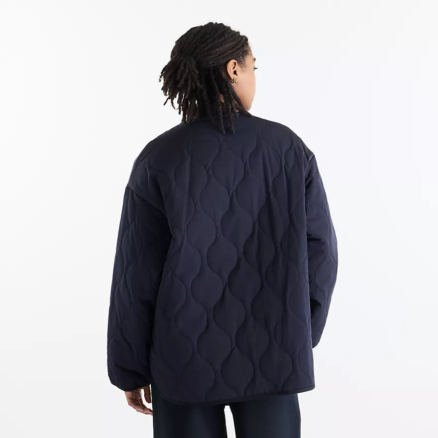 NEW BALANCE Quilted Bomber DARK Night: синій куртка для чоловіків