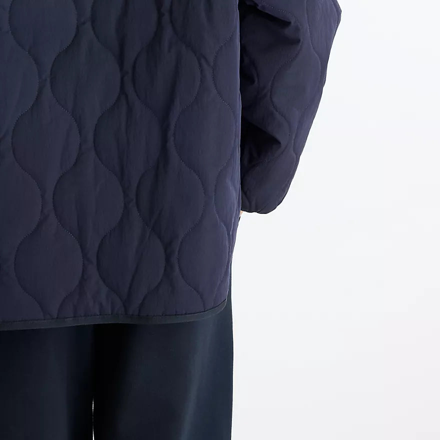 NEW BALANCE Quilted Bomber DARK Night: синій куртка для чоловіків
