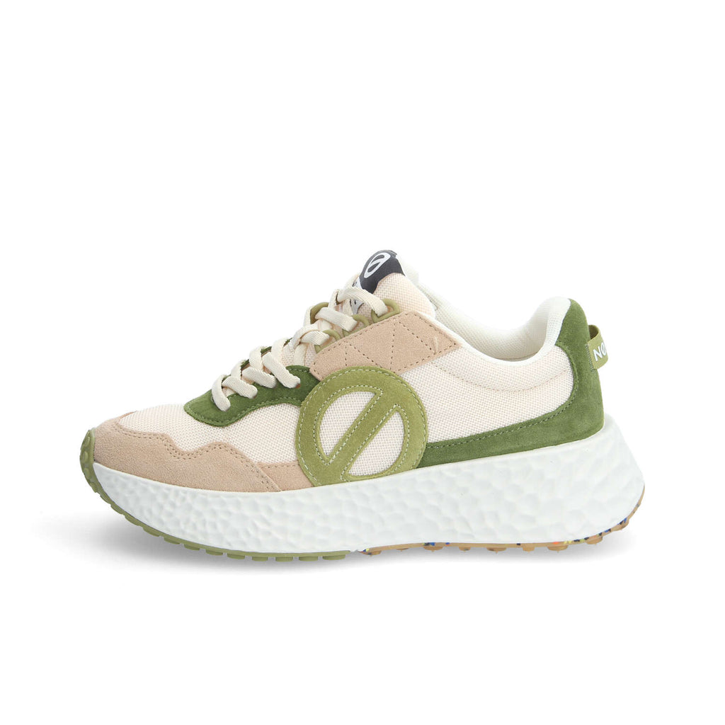 NONAME | SNEAKERS | WOMAN | CARTER JOGGER BEIGE/OFF WHITE GREEN | GREEN
