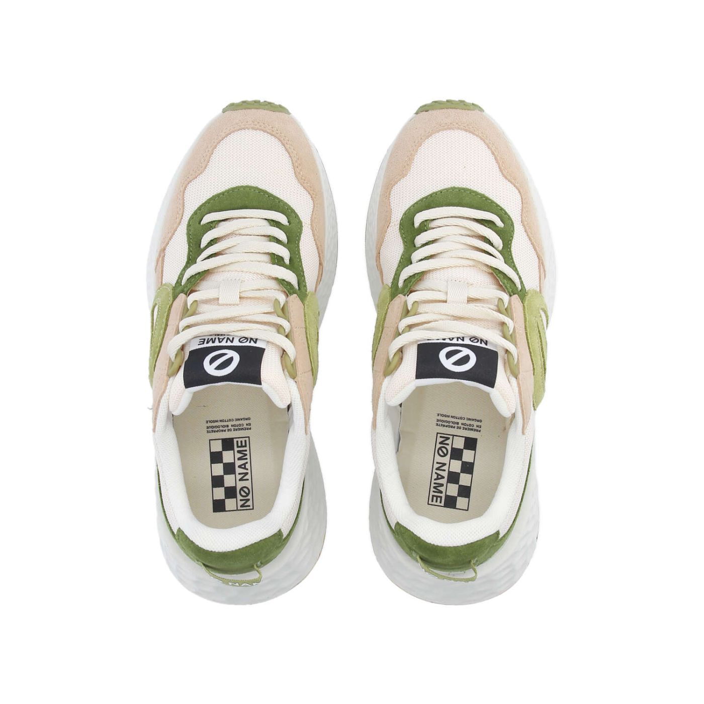 NONAME | SNEAKERS | WOMAN | CARTER JOGGER BEIGE/OFF WHITE GREEN | GREEN
