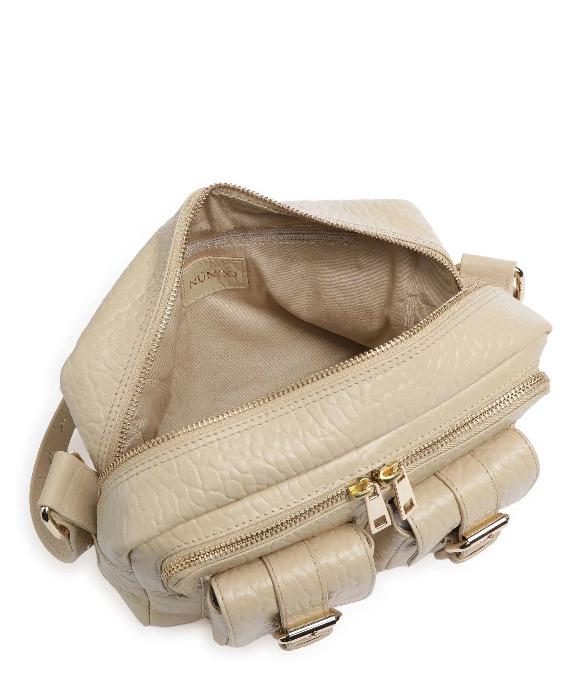 NUNOO | BOLSOS | MUJER | ELLIE BUCKLE NEW ZEELAND SAND | BEIGE