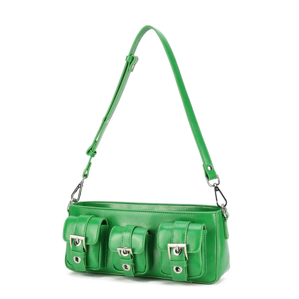 NUNOO | BOLSO MUJER | PENNY WRINKLE GREEN | VERDE