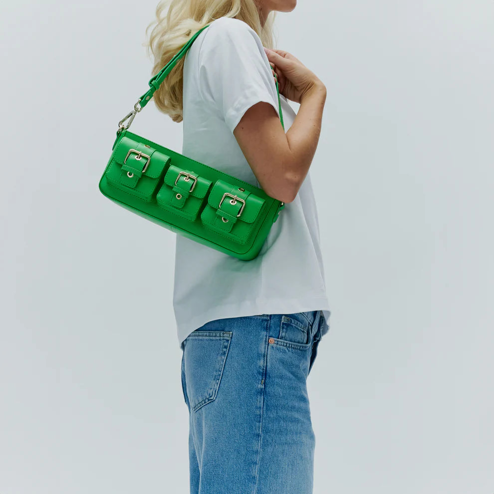 NUNOO | BOLSO MUJER | PENNY WRINKLE GREEN | VERDE