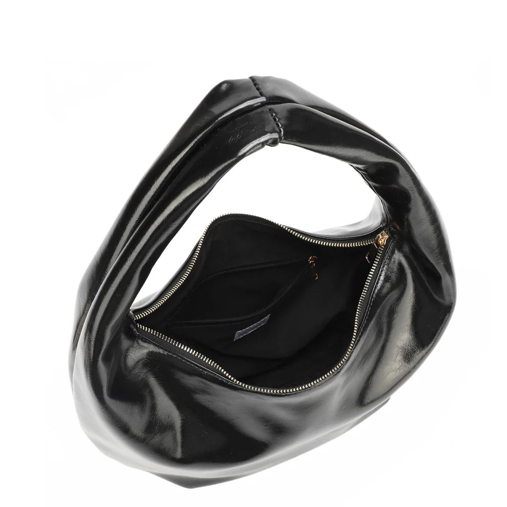 NUNOO | BOSSA DONA | SMALL GABI WRINKLE BLACK | NEGRE