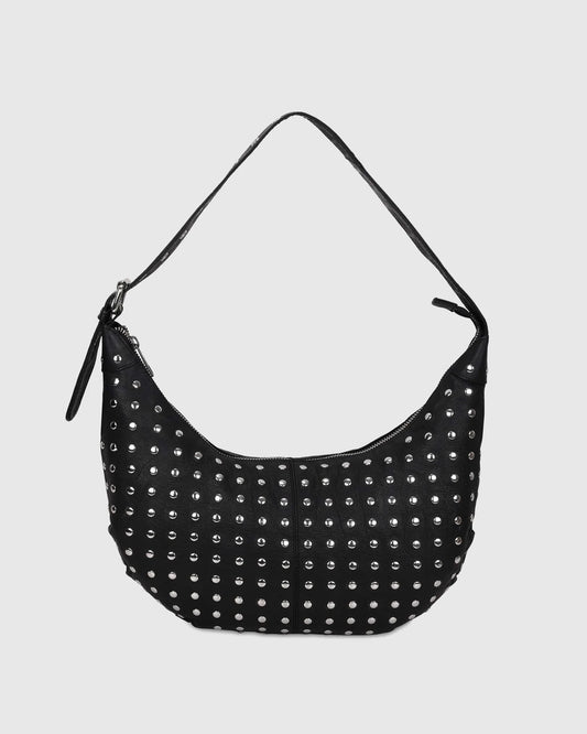 NUNOO | BOLSO MUJER | DAGMAR RIVET WASHED BLACK