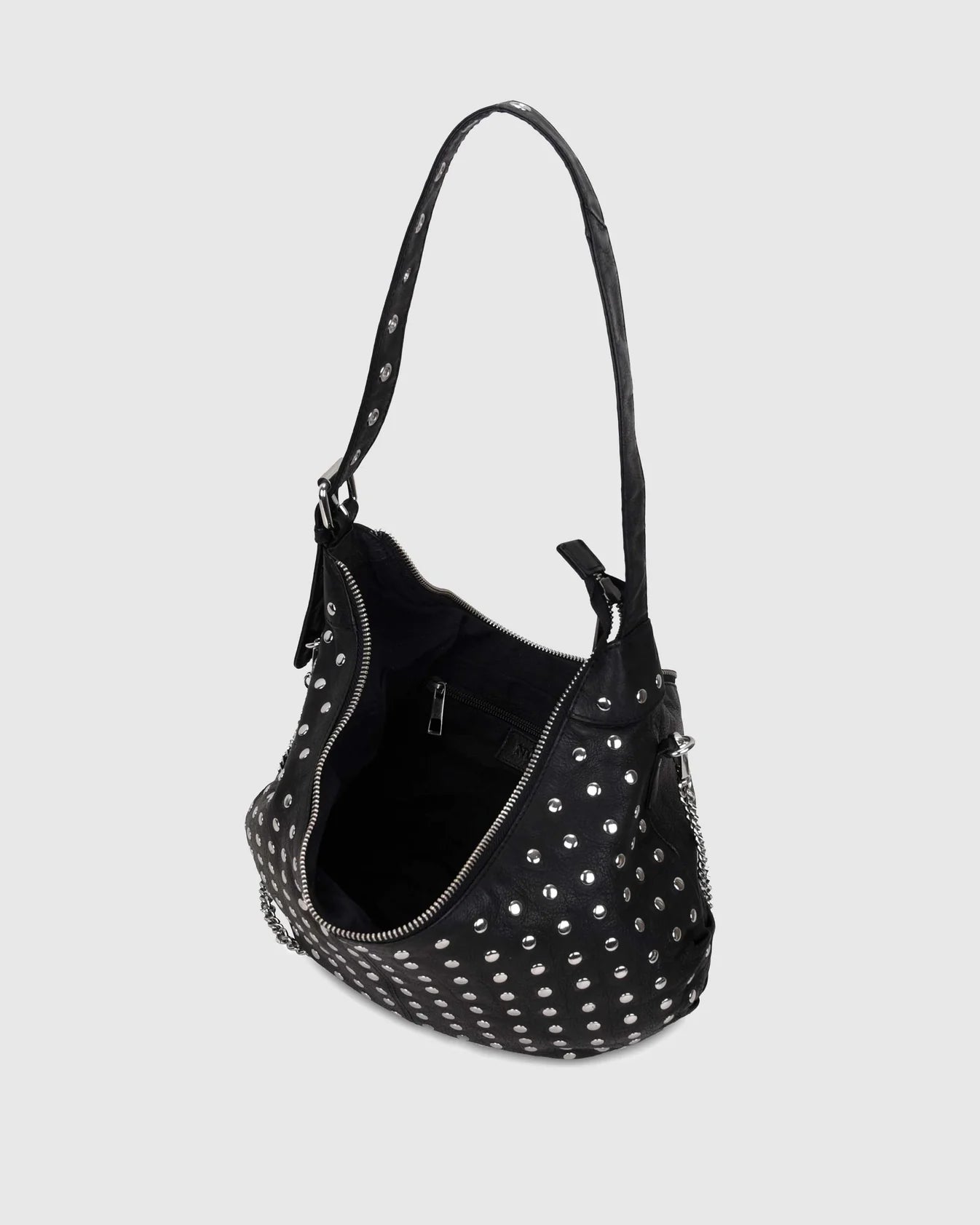 NUNOO | BOLSO MUJER | DAGMAR RIVET WASHED BLACK