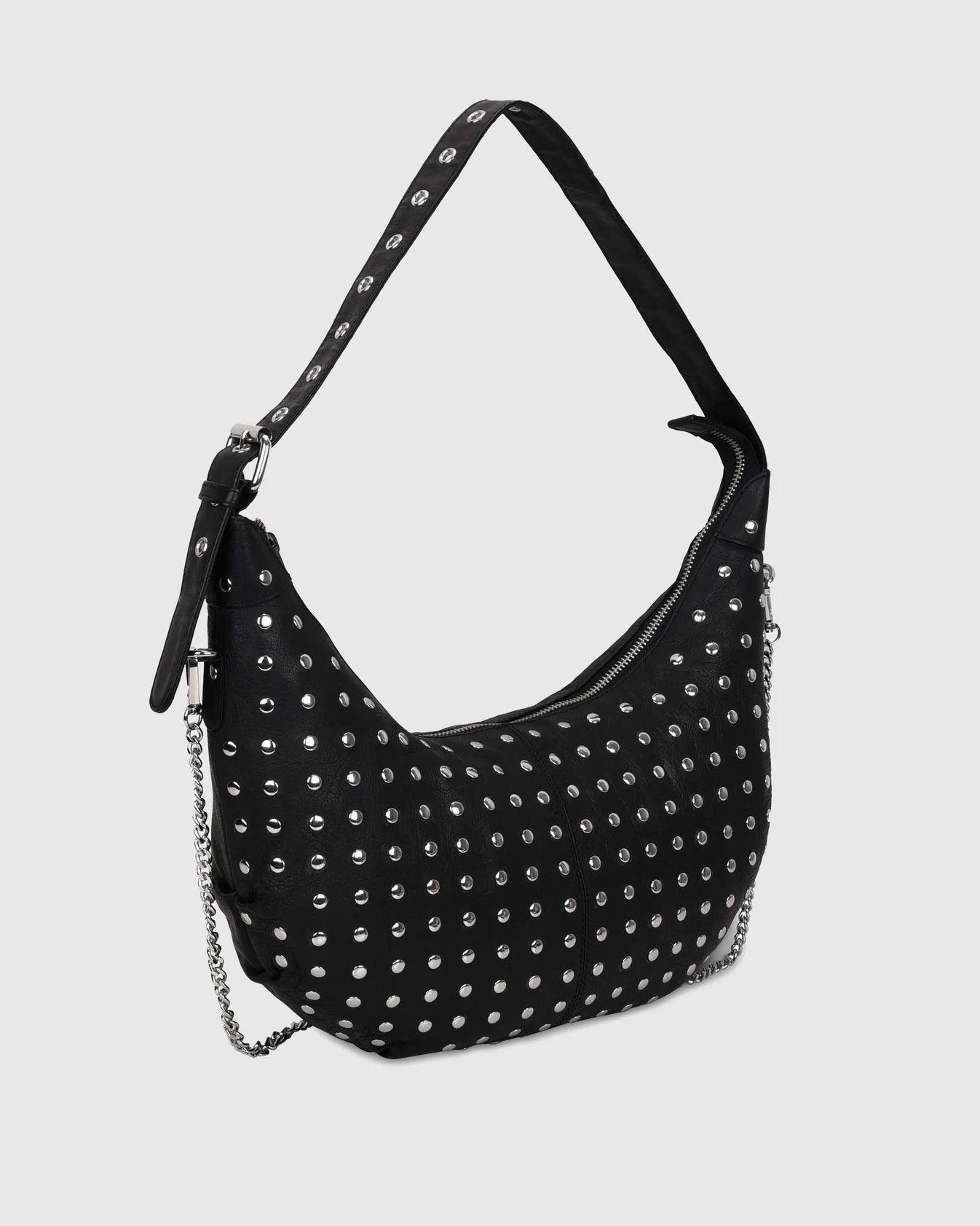 NUNOO | BOLSO MUJER | DAGMAR RIVET WASHED BLACK