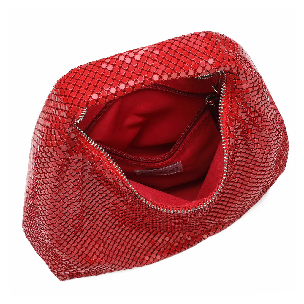 NUNOO | Borsa da donna | Dandy Metal Red | Rosso