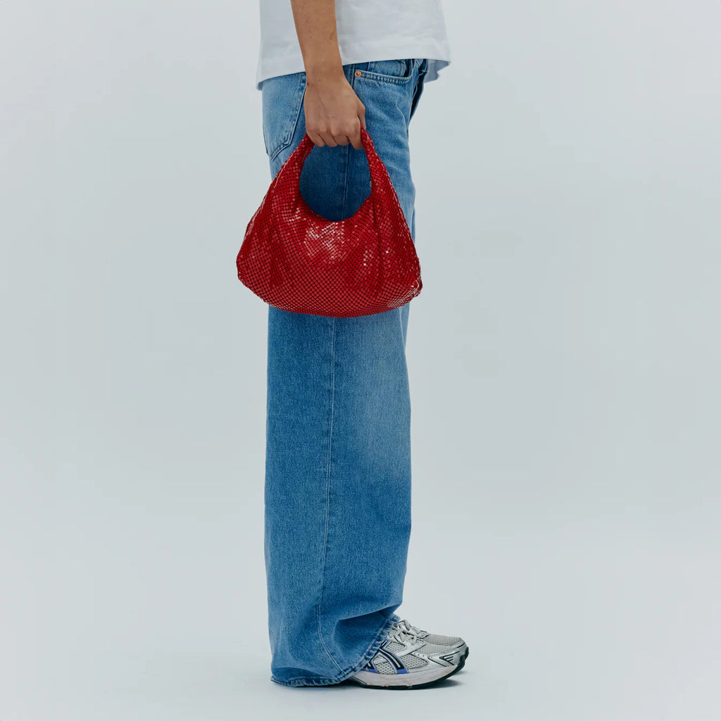 NUNOO | Borsa da donna | Dandy Metal Red | Rosso
