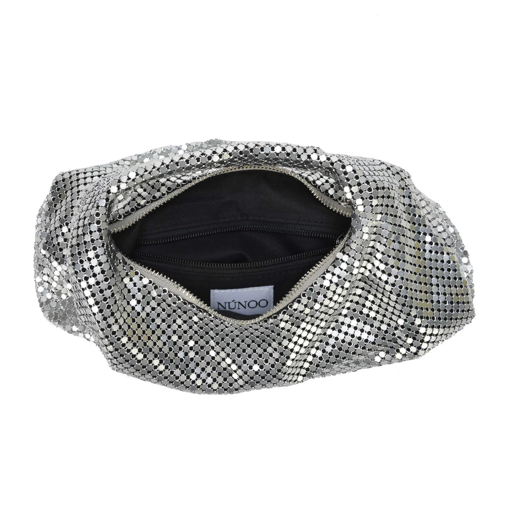 NUNOO | Жіноча сумочка | Денді Метал Срібло | Срібло