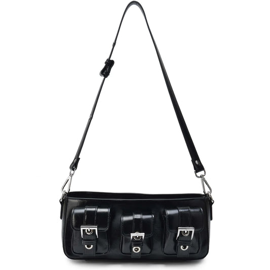 NUNOO | BOLSO MUJER |PENNY WRINKLE BLACK | NEGRO