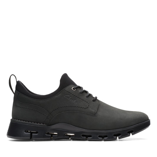 CLARKS | 男士运动鞋 | NATURE X TWO BLACK NUBUCK | 黑色的