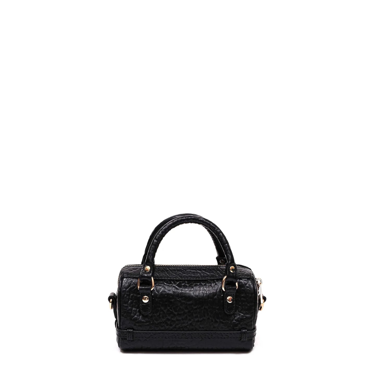 NUNOO | BOLSO MUJER | NORI NEW ZEALAND BLACK W GOLD | NEGRO