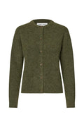 SAMSOE NOR Forest: green cardigan for women