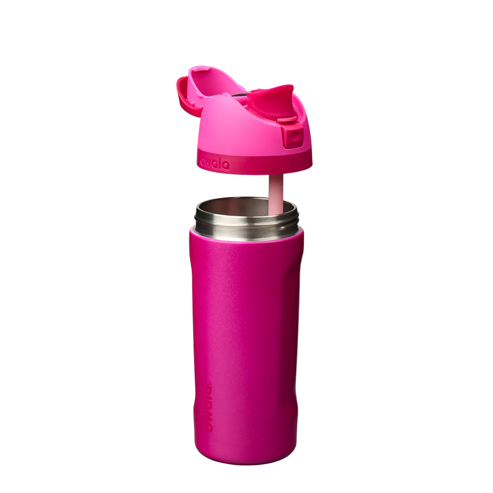 OWALA | BOTELLAS | UNISEX | KIDS FREESIP - STAINLESS STEEL - READ MY LIPS ROSA | ROSA