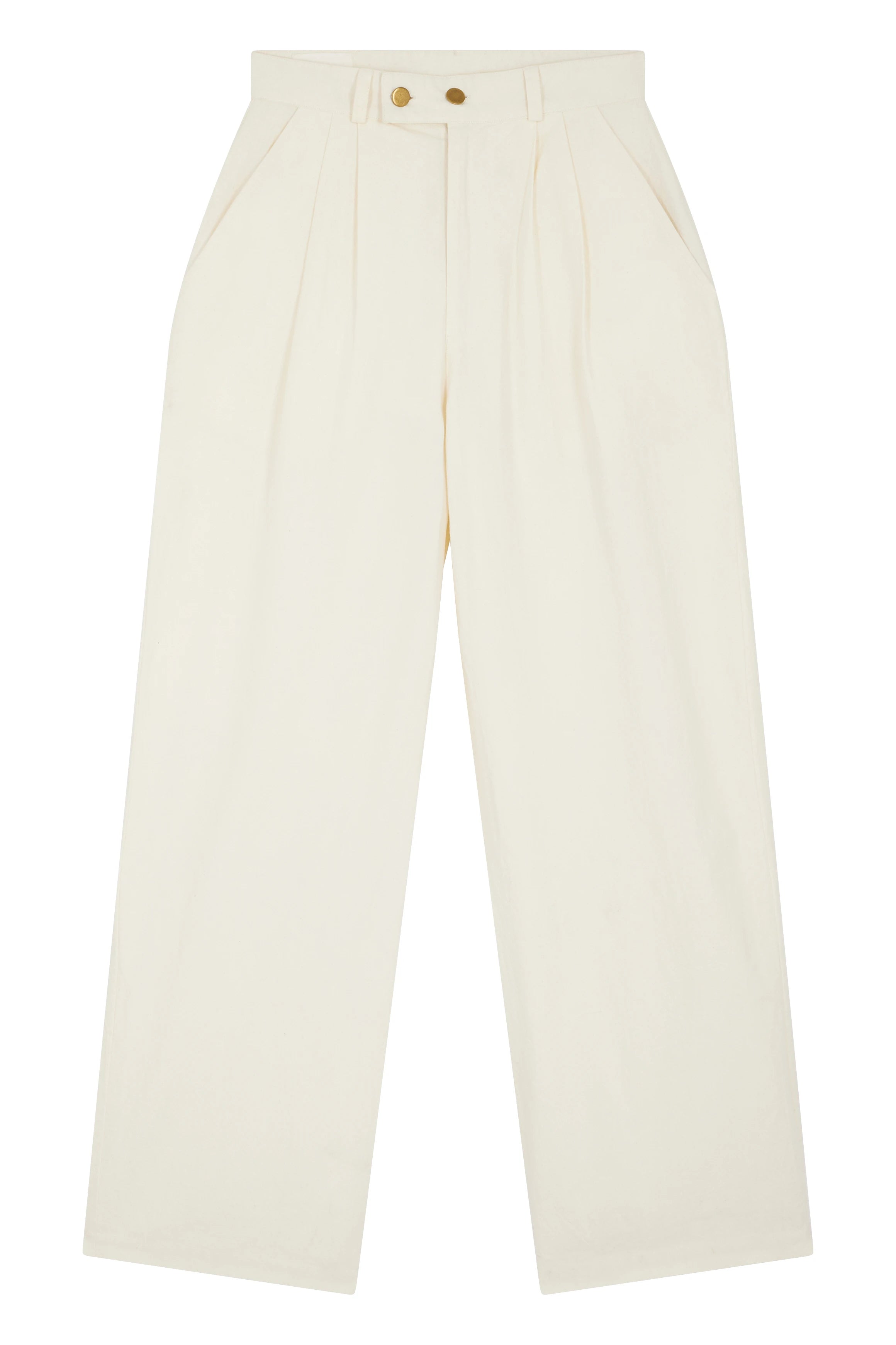 LEON & HARPER | PANTALONES | MUJER | PERLI TC191 PLN OFF WHITE | BLANCO