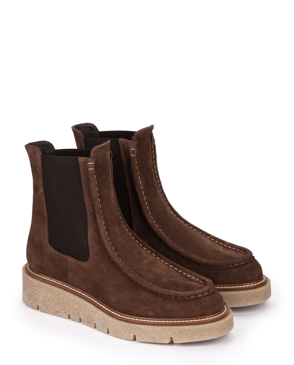 WEEKEND BY PEDRO MIRALLES | ANKLE BOOTS | WOMEN'S | POMPEI VELOUR | BROWN