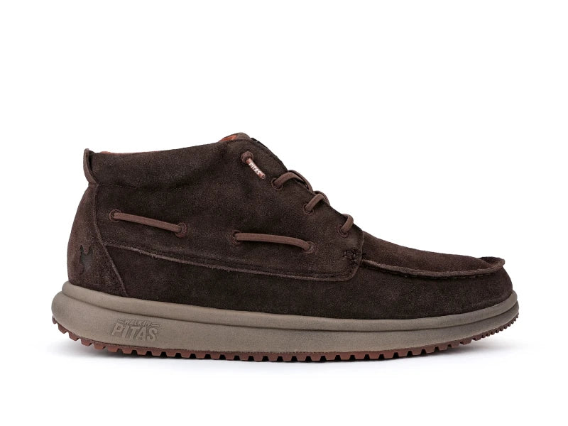 PITAS Timor Suede Testa: ブラウン アンクルブーツ メンズ