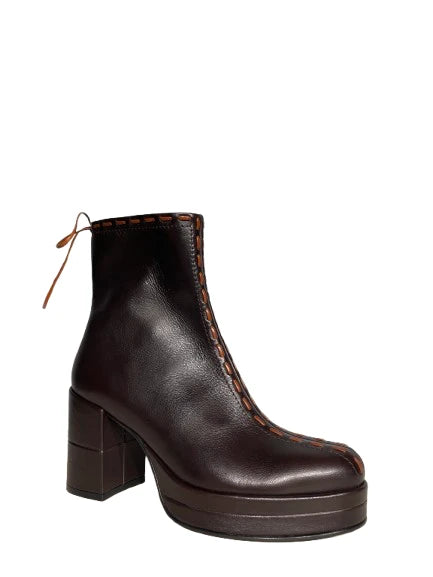 PONS QUINTANA | BOTINES | MUJER | BOTINES DE PIEL MARRÓN | MARRÓN