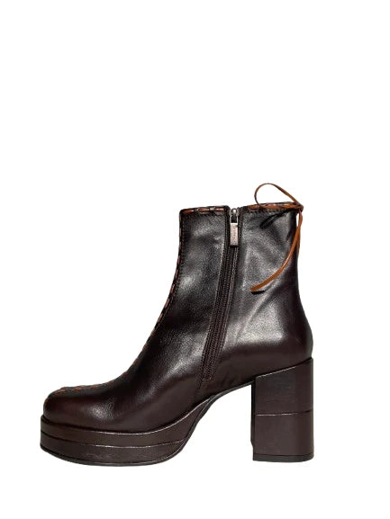 PONS QUINTANA | BOTINES | MUJER | BOTINES DE PIEL MARRÓN | MARRÓN