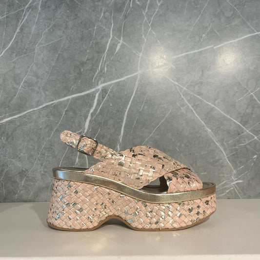 PONS QUINTANA | SANDALS | WOMEN | LILLE - BRAIDED - BRAIDED PLATE