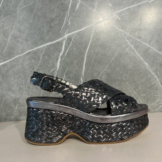 PONS QUINTANA | SANDALS | WOMEN | LILLE - BRAIDED - BRAIDED PLATE