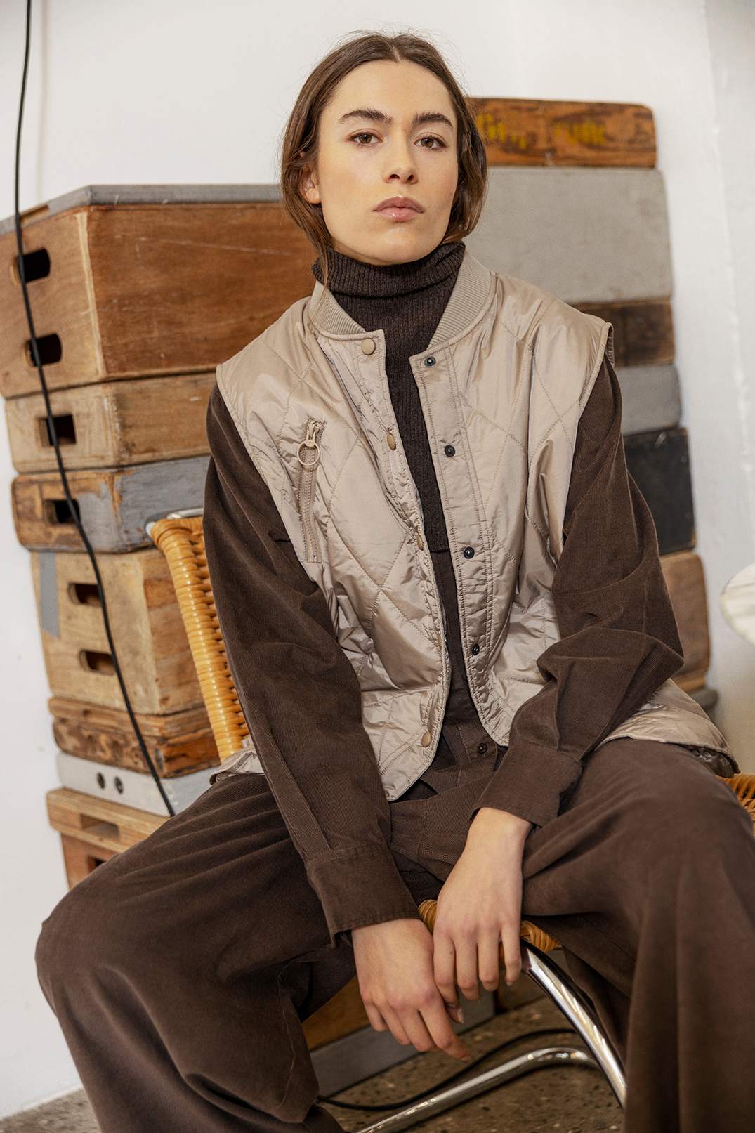 PROJECT AJ117 | PANTALONES | MUJER | TAILOR DK21_253 | MARRÓN