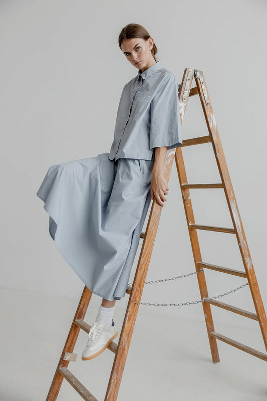 PROJECT AJ117 | FALDA | MUJER | HAILEY 619 PEARL BLUE | AZUL