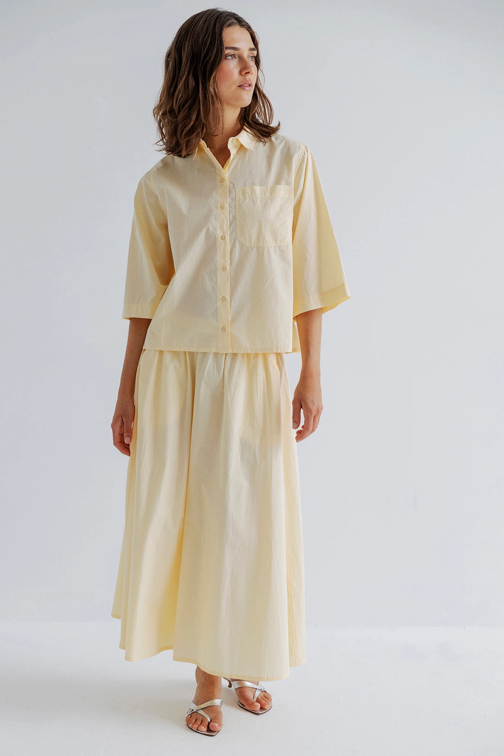 PROJECT AJ117 | CAMISA | MUJER | HORTENSE DK14-261 / 117 BUTTER | AMARILLO