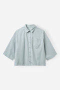 PROJECT AJ117 | CAMISA | MUJER | HORTENSE DK14-261 / 619 PEARL BLUE | AZUL