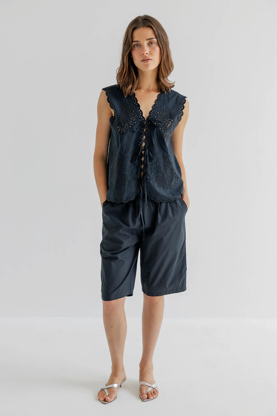 PROJECT AJ117 PJ Shorts DK14-262 / 199 Black: ブラック パンツ レディース