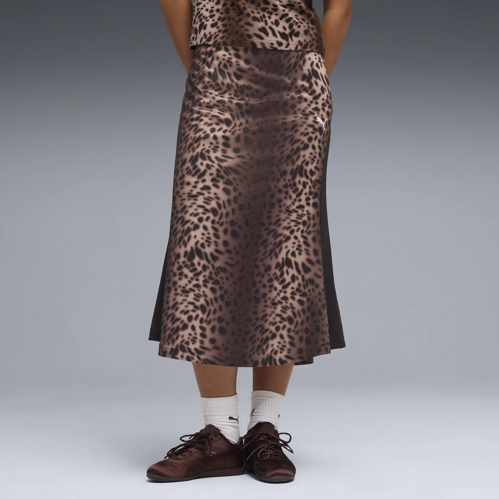 PUMA | FALDA | MUJER | T7 LEO LUXE AOPMIDI SKIRT | ANIMAL PRINT