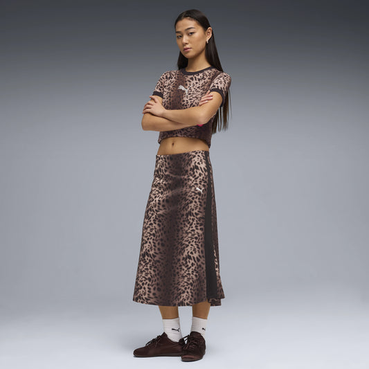 PUMA | FALDA | DONA | T7 LEO LUXE AOPMIDI SKIRT | ANIMAL PRINT