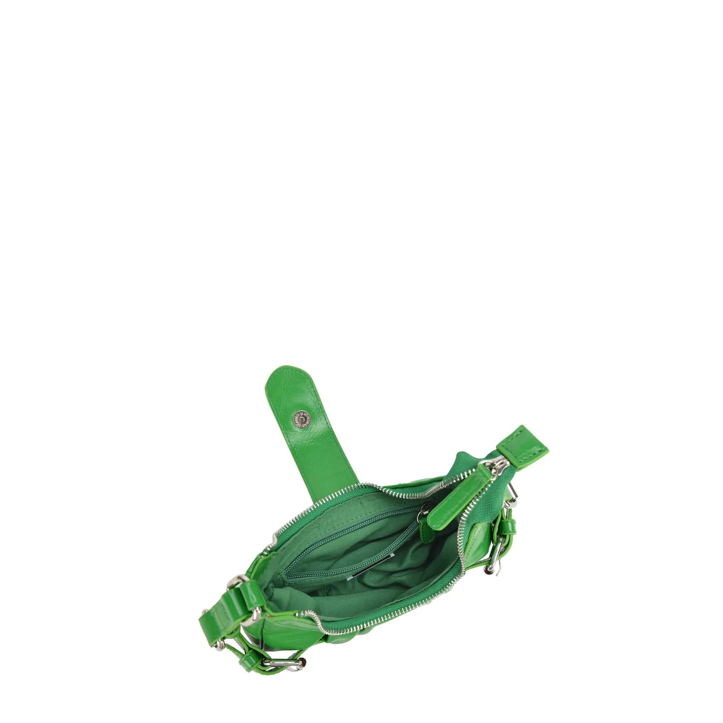 NUNOO | BOLSO MUJER | PALMA WRINKLE RECYCLED PU GREEN | VERDE