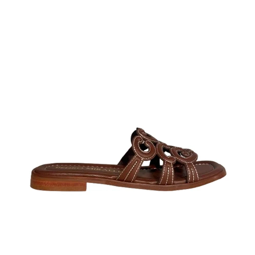 PEDRO MIRALLES 18028 Capuccino: brown sandals for women