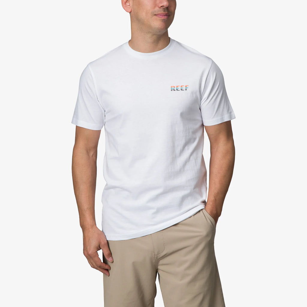 REEF | T-SHIRT | MEN'S | GRANDVIEW SS TEE BRIGHT WHITE | WHITE
