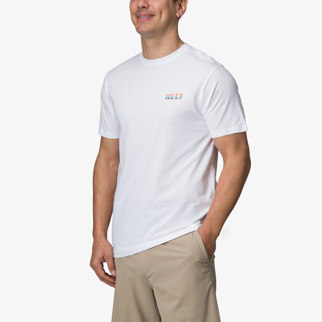 REEF | T-SHIRT | MEN'S | GRANDVIEW SS TEE BRIGHT WHITE | WHITE