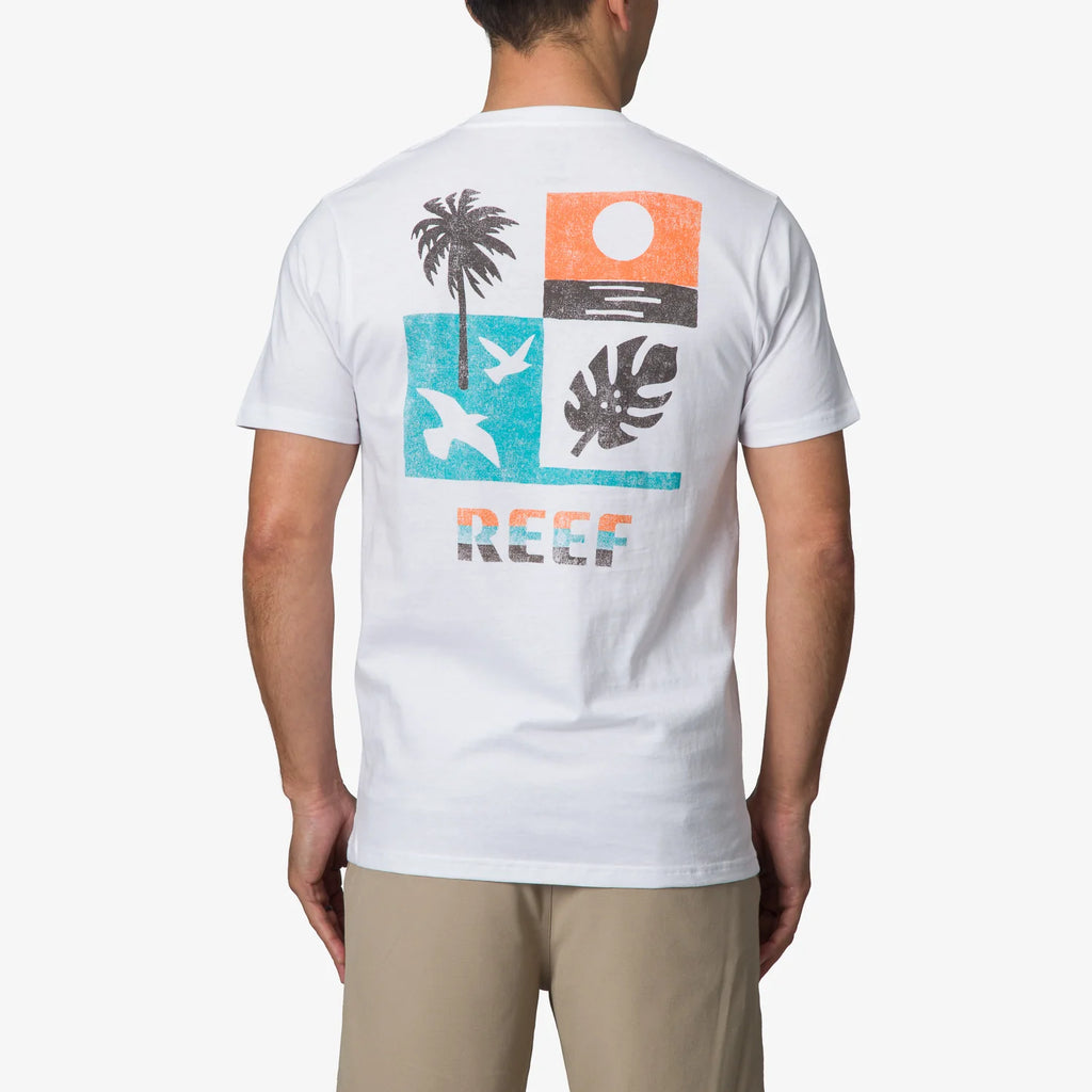 REEF | T-SHIRT | MEN'S | GRANDVIEW SS TEE BRIGHT WHITE | WHITE