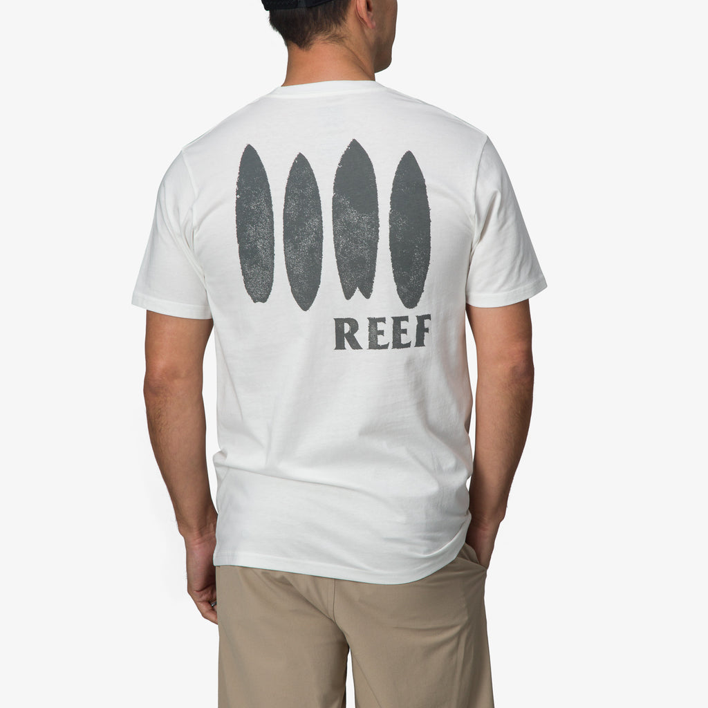 REEF | МУЖСКАЯ ФУТБОЛКА | ФУТБОЛКА PETTIBON SS MARSHMALLOW | БЕЛАЯ