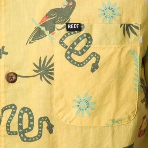 REEF | CAMISA | HOMBRE | ROY SS WOVEN CAMP SHIRT DUSKY CITRON | AMARILLO