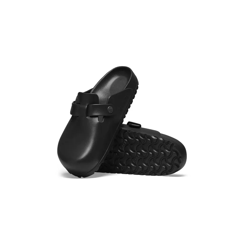 Sandalias para hombre markca Birkenstock modelo BOSTON ESSENTIALS EVA BLACK en color negro