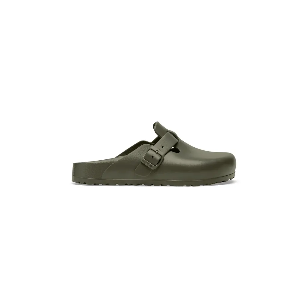 Sandalias para hombre markca Birkenstock modelo BOSTON ESSENTIALS EVA KHAKI en color caqui