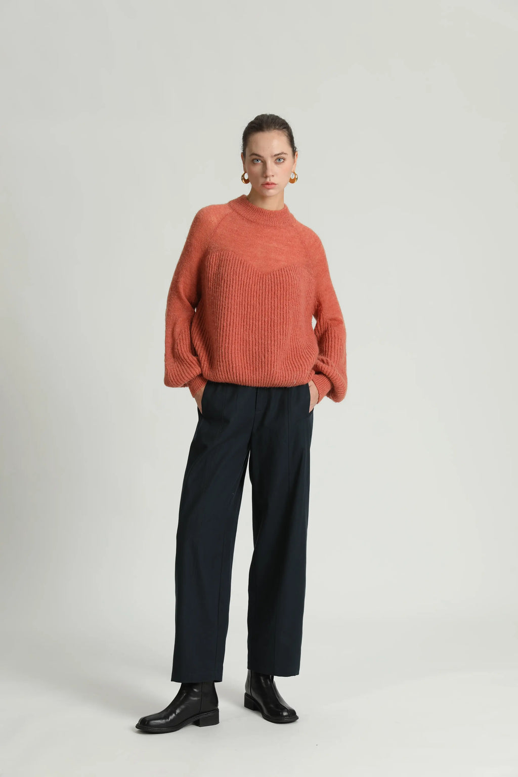 SEE U SOON Platon NAVY: blau Hose für Damen