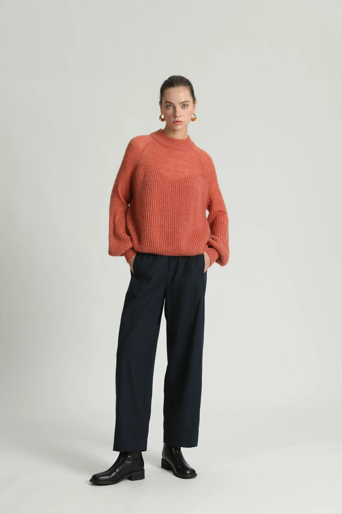 SEE U SOON Platon NAVY: blau Hose für Damen