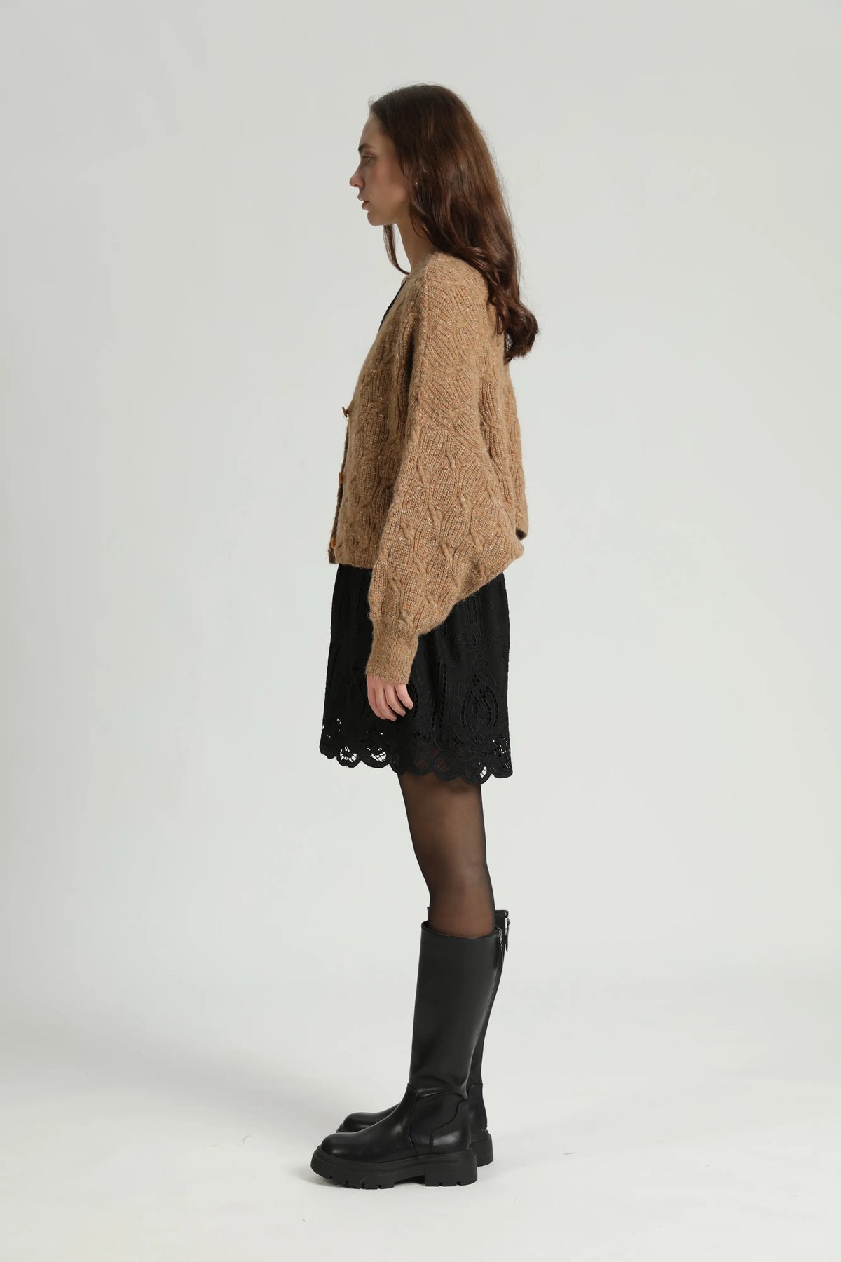 SEE U SOON Kyron Camel: braun cardigan für Damen