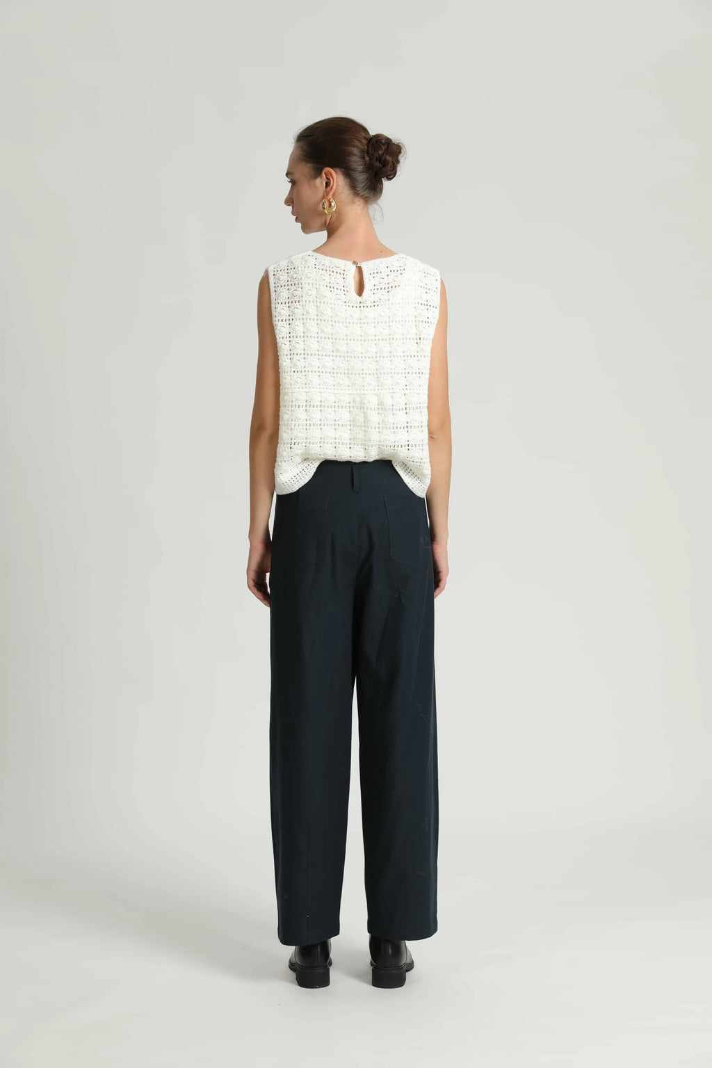SEE U SOON Platon NAVY: blau Hose für Damen